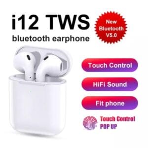 i12-tws-earbudstouch-control-earphones-headsets-with-mic-in-ear-stereo-earbuds-mini-headphones-wireless-bluetooth-5-0-with-case-sensors-compatible-with-ios-and-android-devices - 4